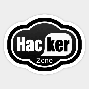 Hacker zone Sticker